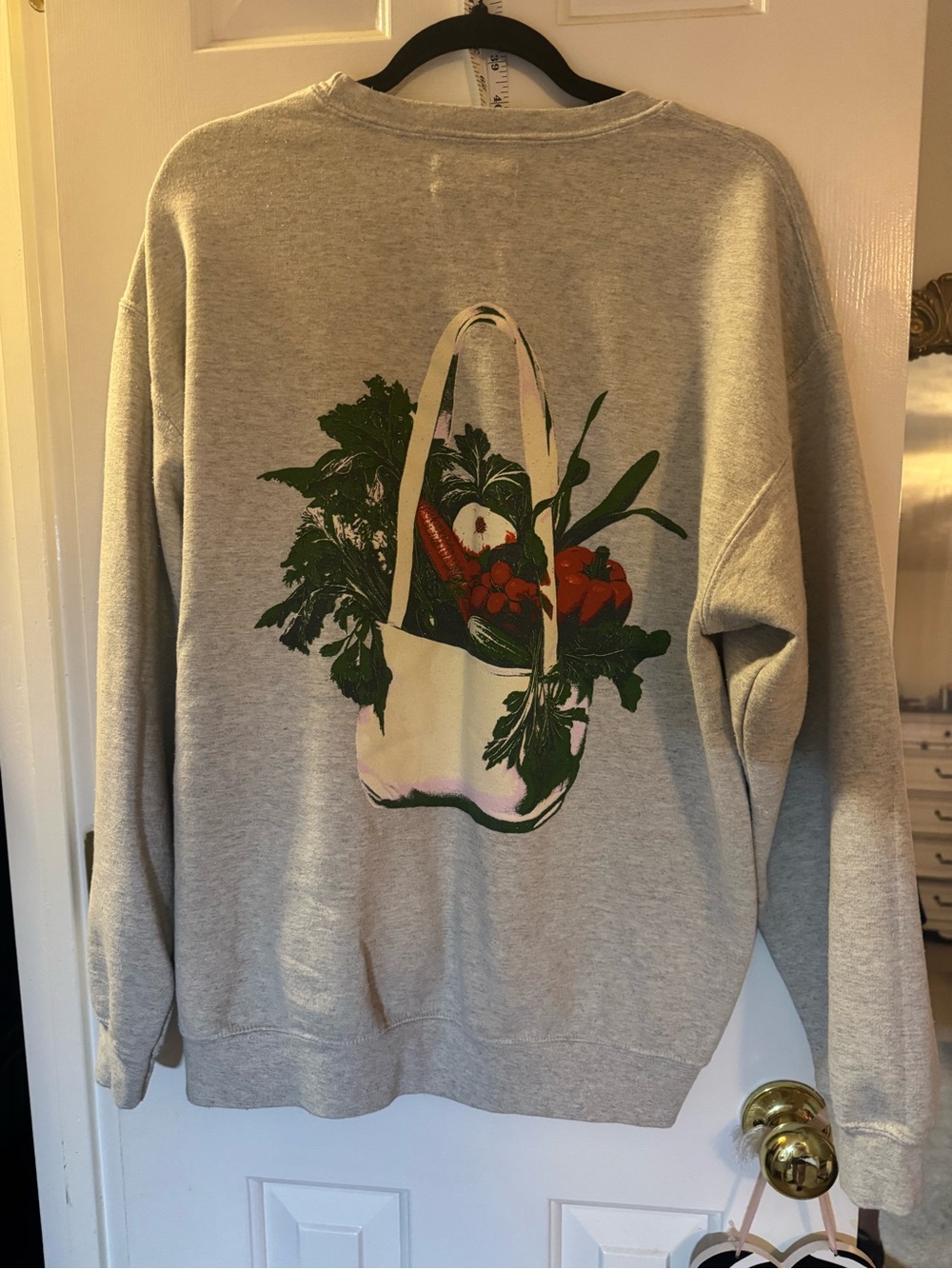 Anthropologie Farmers Market Sweatshirt Gray Small